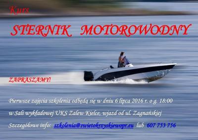 Kurs Sternika Motorowodnego w Kielcach