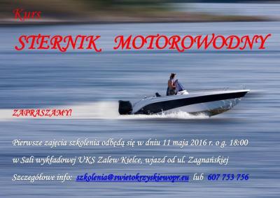 Kurs Sternika Motorowodnego w Kielcach