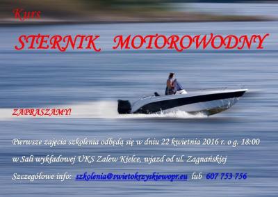 Kurs Sternika Motorowodnego w Kielcach
