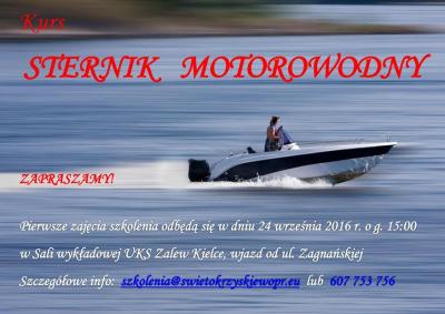 Kurs Sternika Motorowodnego w Kielcach